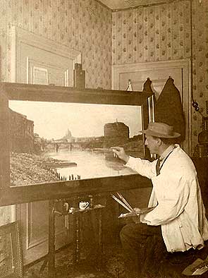 kunstschilder Kees vanderAa in actie